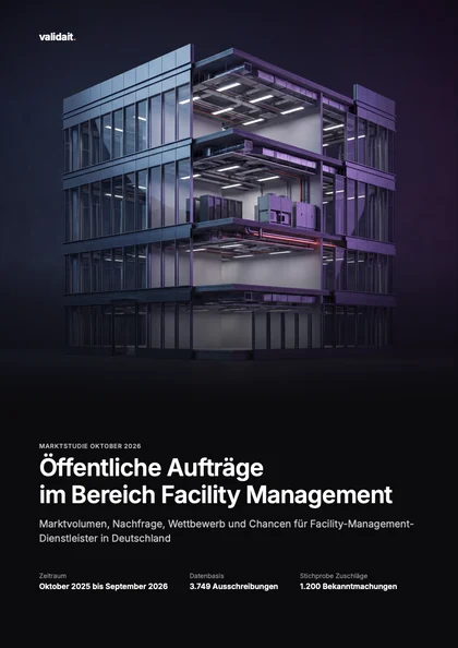Titelseite der validait Marktstudie Facility Management